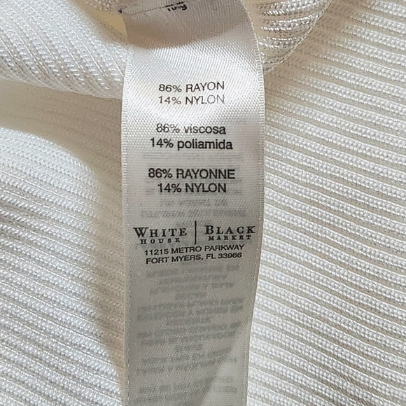 NWOT White House Black Market Sweater Tank Size Small Color white - Picture 11 of 13